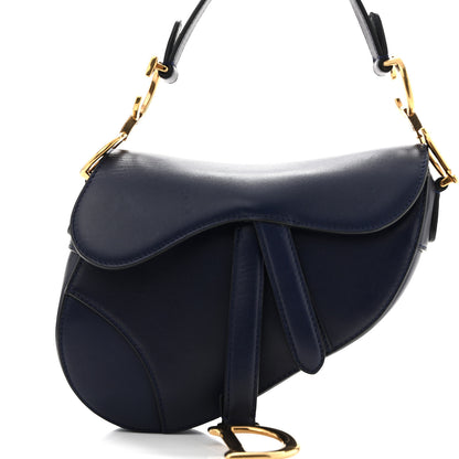 Christian Dior Calfskin Mini Saddle Bag Blue 8 of 13