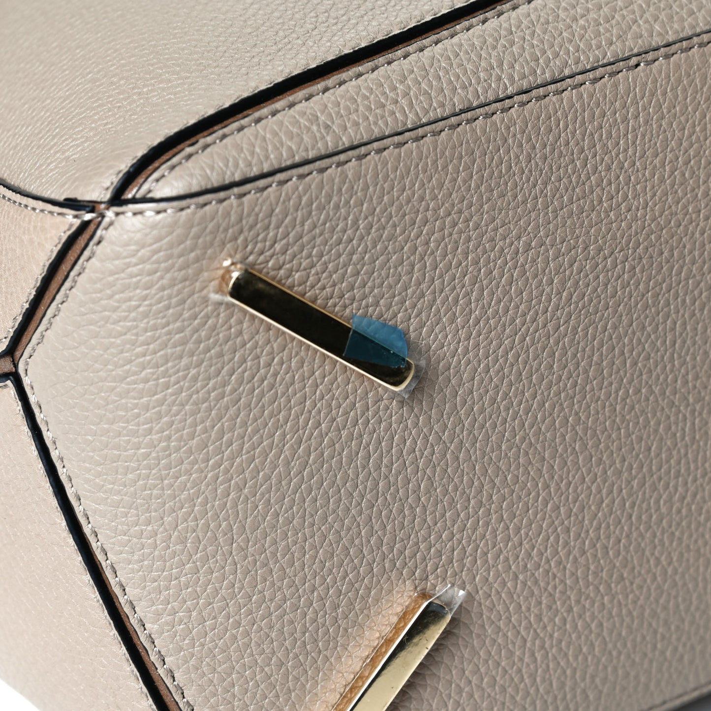 Calfskin Medium Puzzle Bag Sand Mink