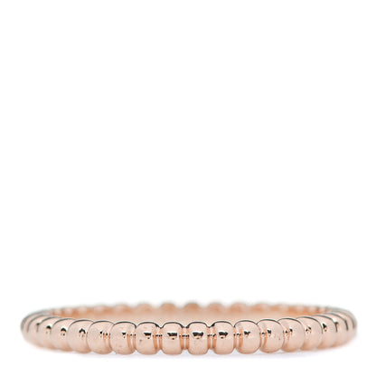 Van Cleef & Arpels 18K Rose Gold Small Perlee Ring 56 7.5 3 of 5