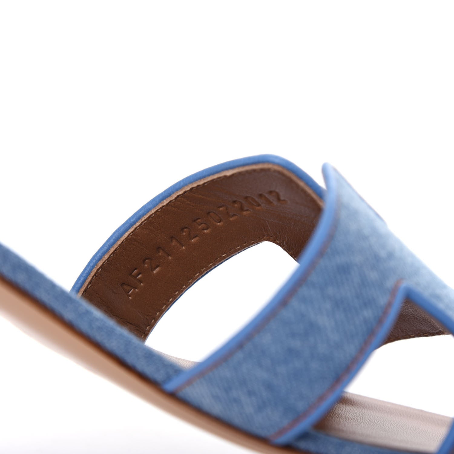 Hermes Denim Oasis Sandals 37 Bleu Clair 10 of 11