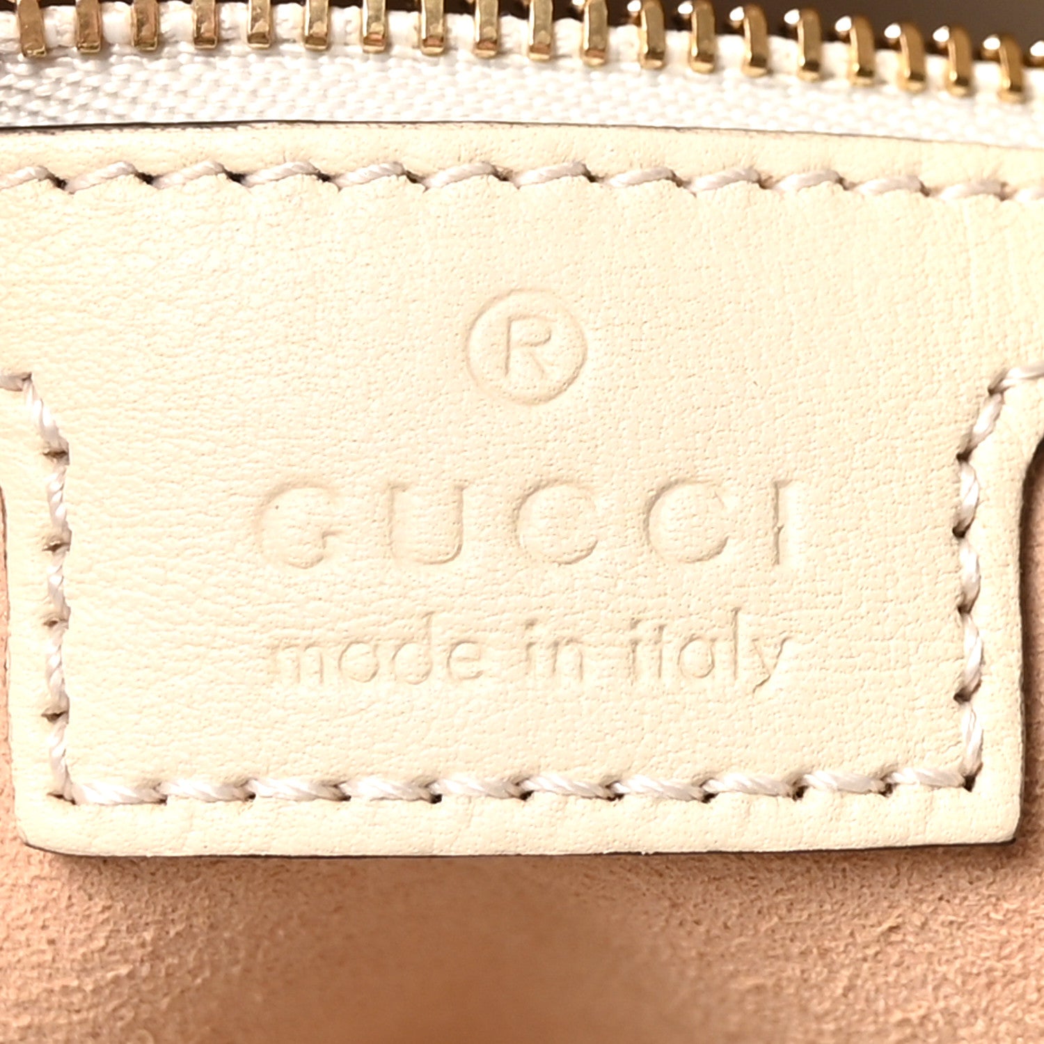 Gucci GG Supreme Monogram Medium Padlock Tote White 6 of 10