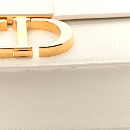 Christian Dior Grained Calfskin 30 Montaigne Flap Bag White 11 of 14