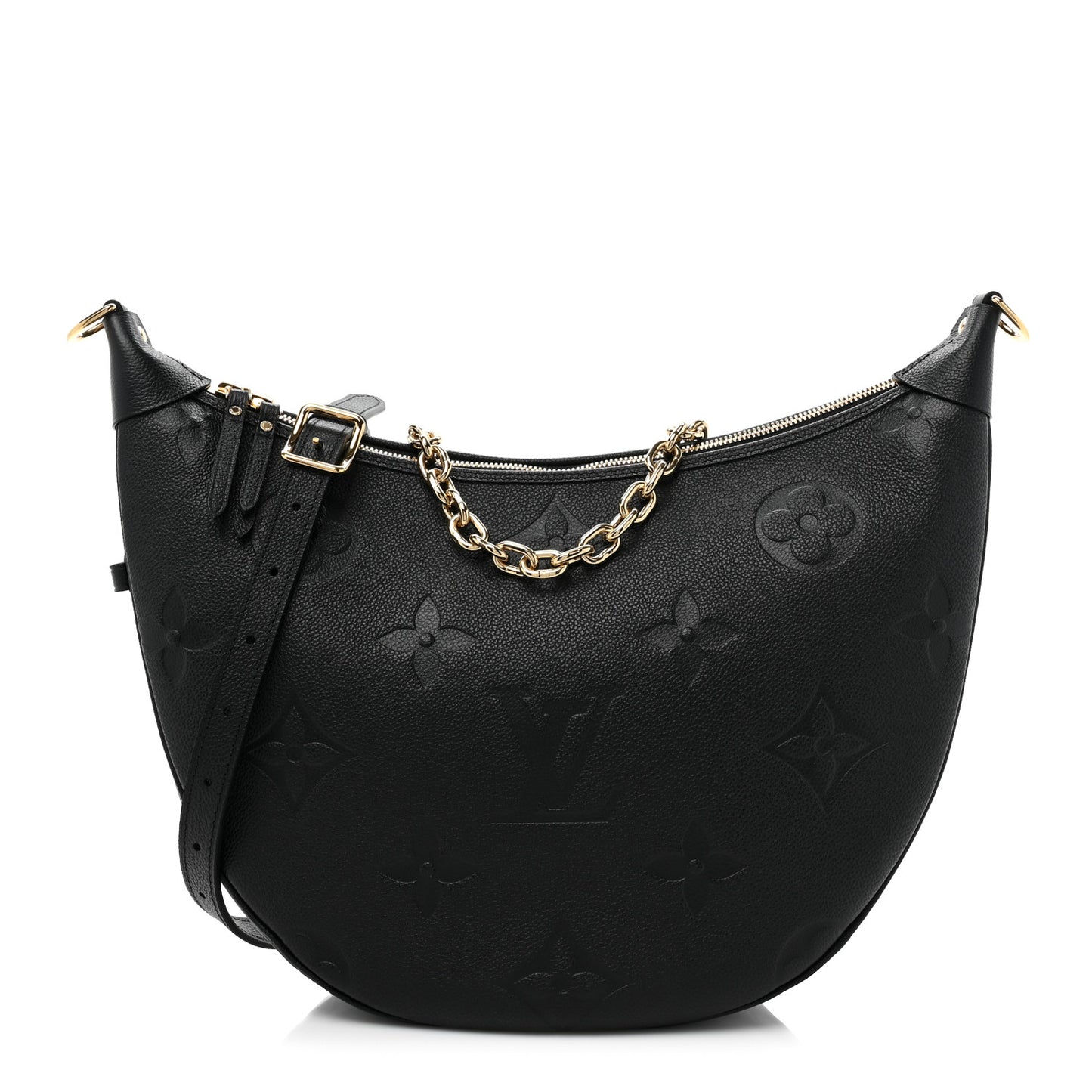 Empreinte Monogram Giant Loop Hobo Black