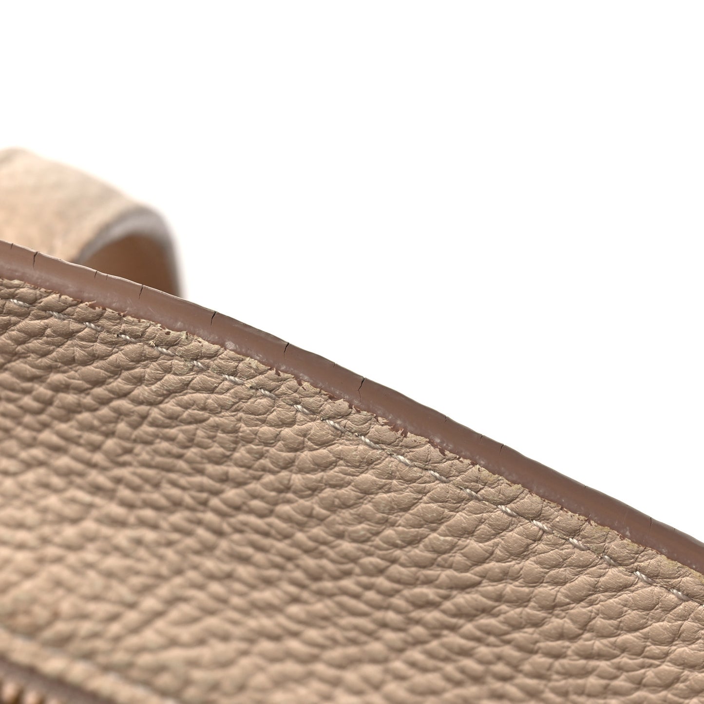 Hammered Calfskin Double Handle Small Amy Tote Cumin