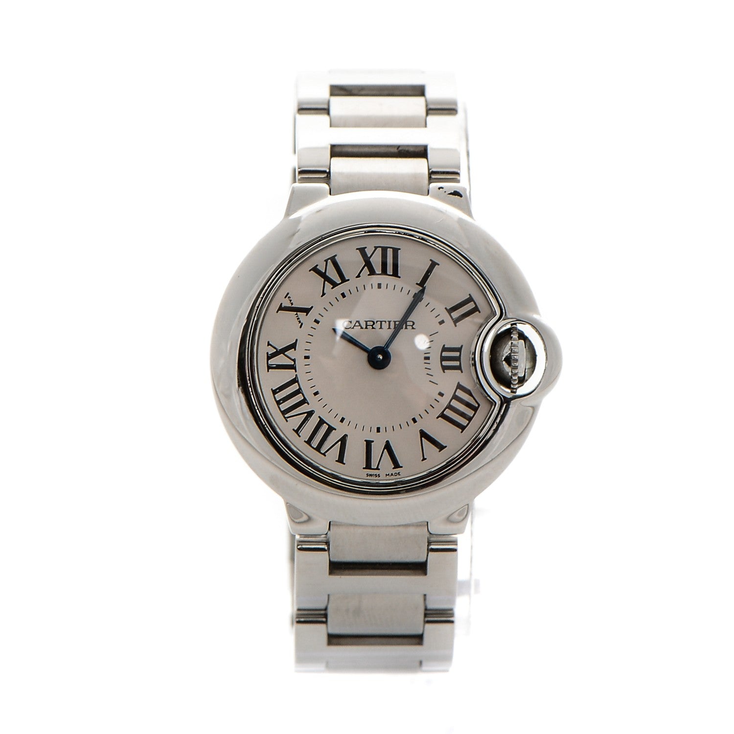Cartier Stainless Steel 28mm Ballon Bleu De Quartz Watch 1 of 7
