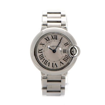Cartier Stainless Steel 28mm Ballon Bleu De Quartz Watch 1 of 7