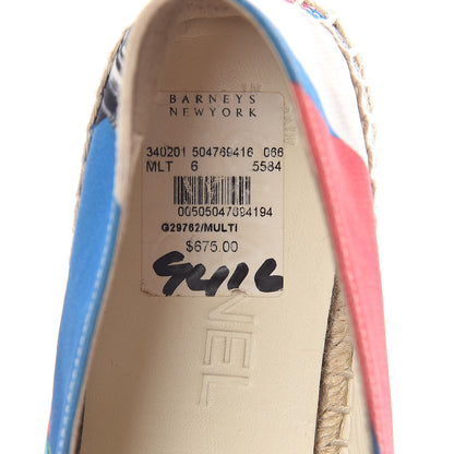 Chanel Patent Fabric CC Espadrilles 36 Multicolor Black 10 of 11