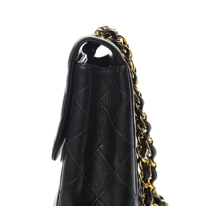 Chanel Lambskin Quilted Jumbo Single Flap Black 14 of 18