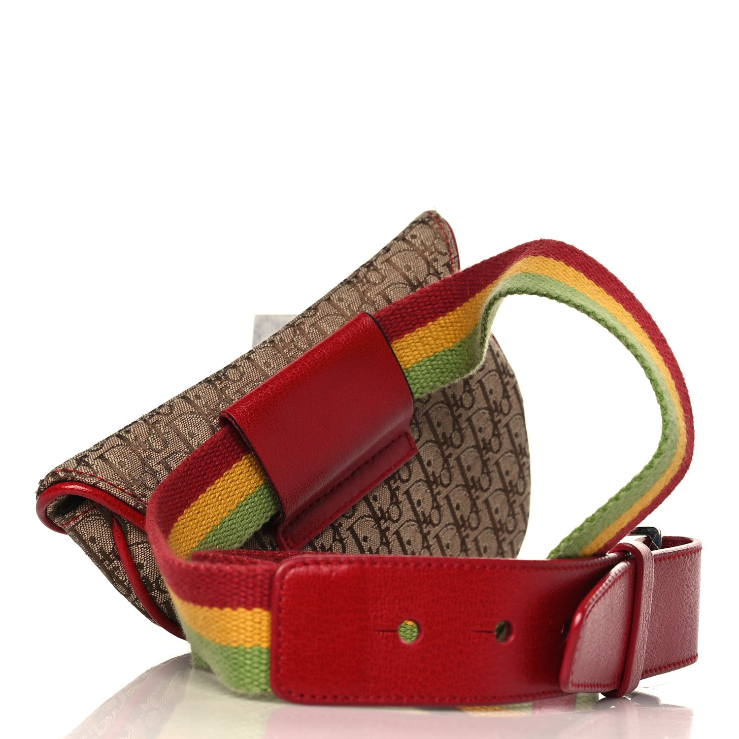 Christian Dior Monogram Rasta Saddle Belt Bag Beige 3 of 8