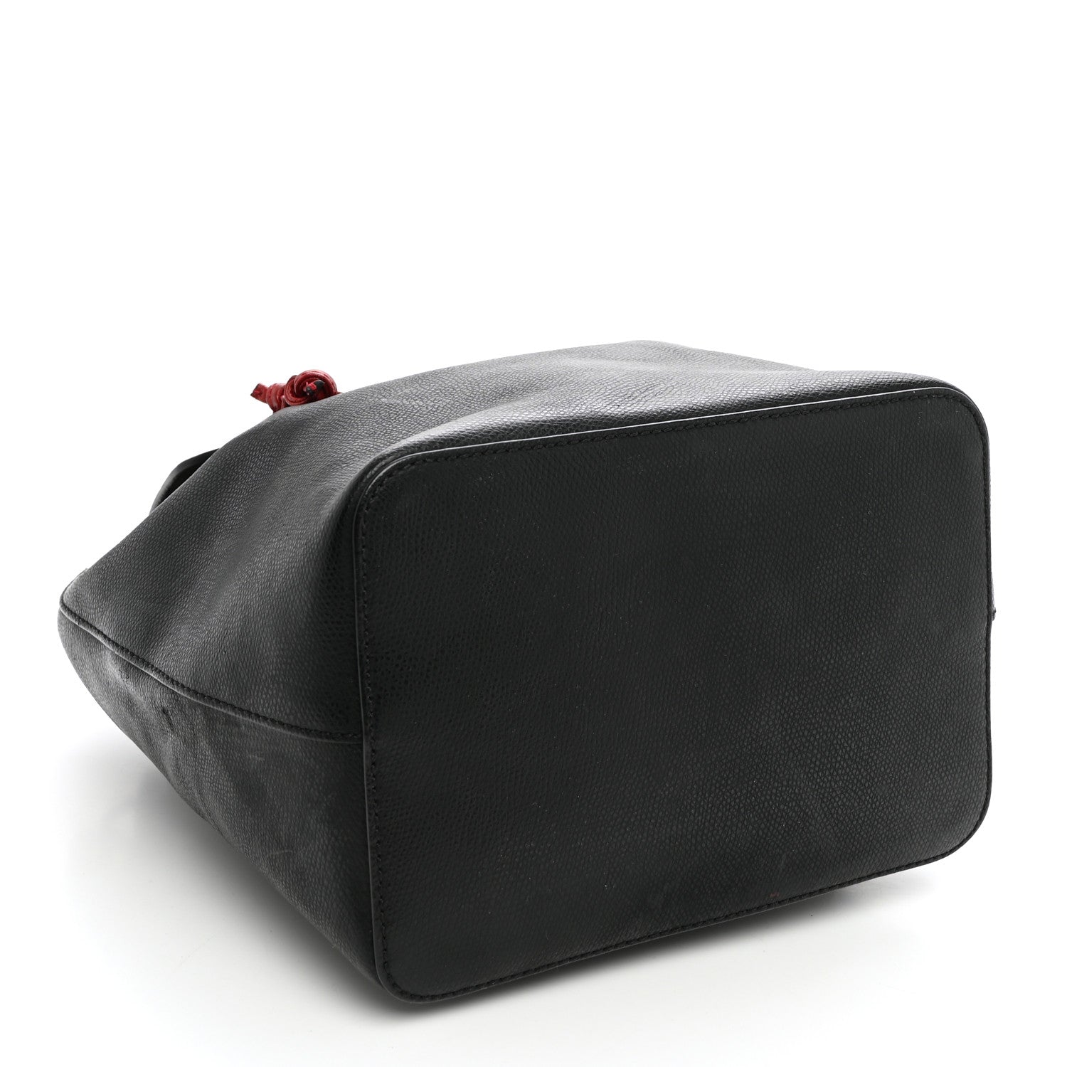 Fendi Vitello Cruise Bi-Color FF 1974 Embossed F is Fendi Drawstring Backpack Black Fragola Maya 3 of 9