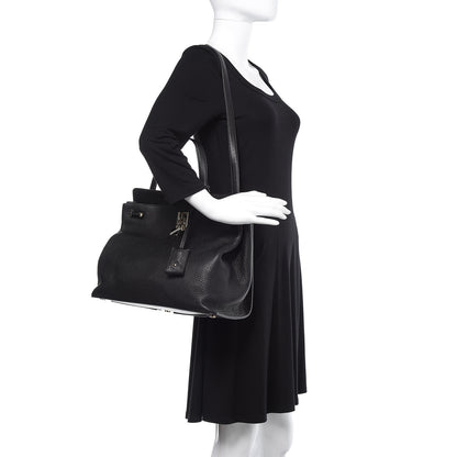 Valentino Garavani Pebbled Calfskin Large JoyLock Satchel Black 2 of 10