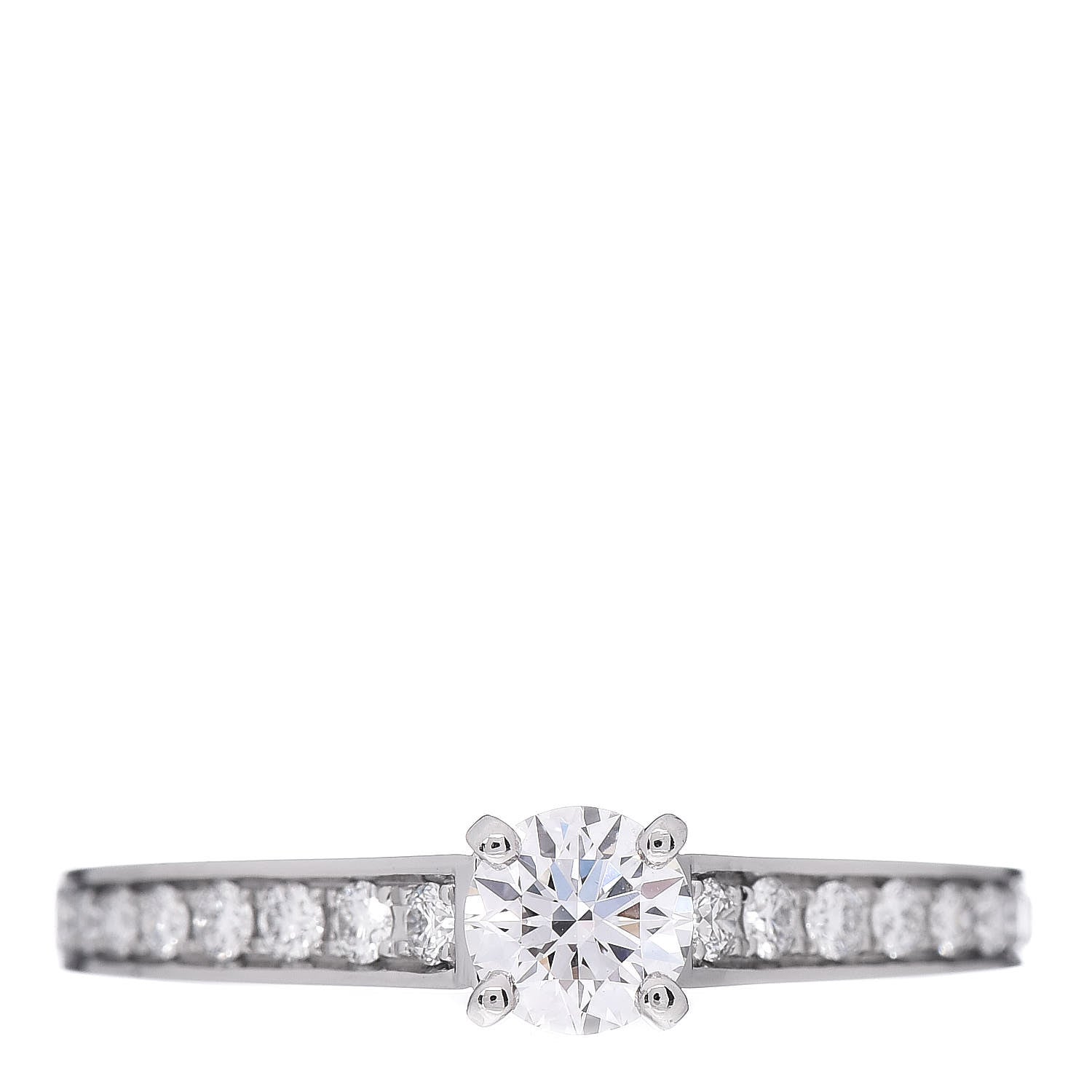 Cartier Platinum Diamond .32ct 1895 Solitaire Engagement Ring 52 6 1 of 7
