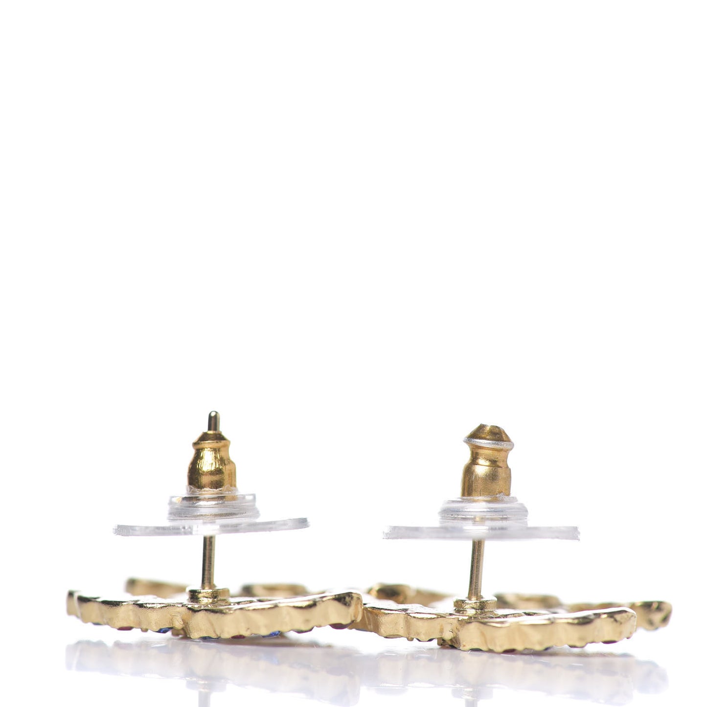 Crystal Over The Rainbow CC Earrings Gold Multicolor