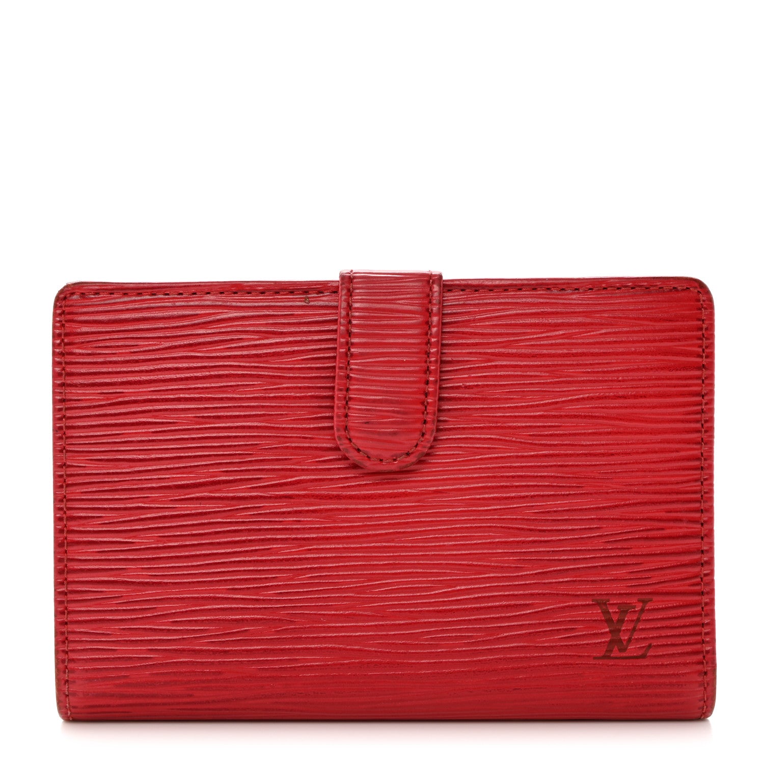 Louis Vuitton Epi French Purse Wallet Castillan Red 1 of 9