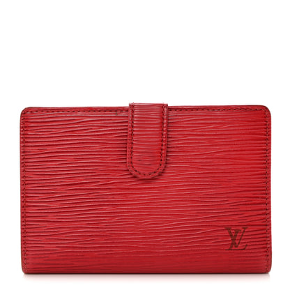Louis Vuitton Epi French Purse Wallet Castillan Red 1 of 9