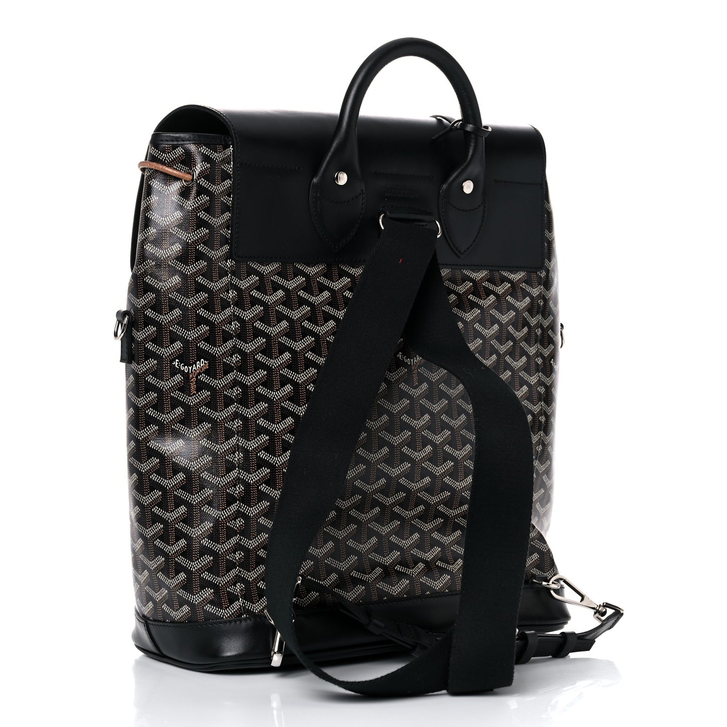 Goyardine Calfskin Alpin MM Backpack Black