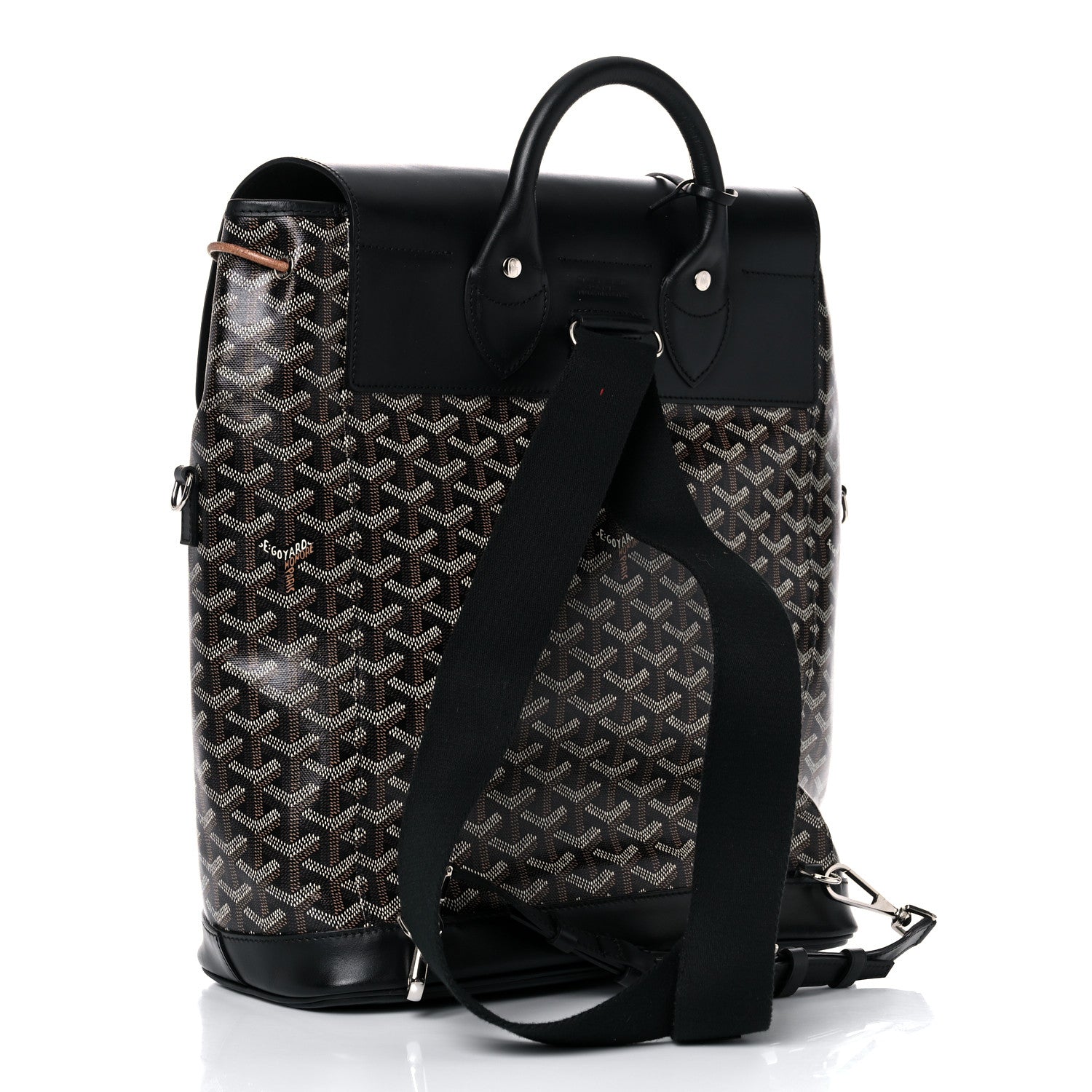 Goyard Goyardine Calfskin Alpin MM Backpack Black 3 of 21
