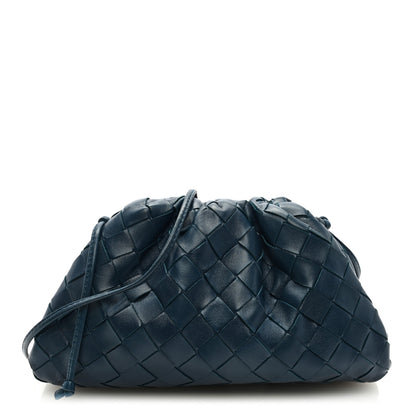 Bottega Veneta Nappa Intrecciato The Mini Pouch Deep Blue 1 of 8