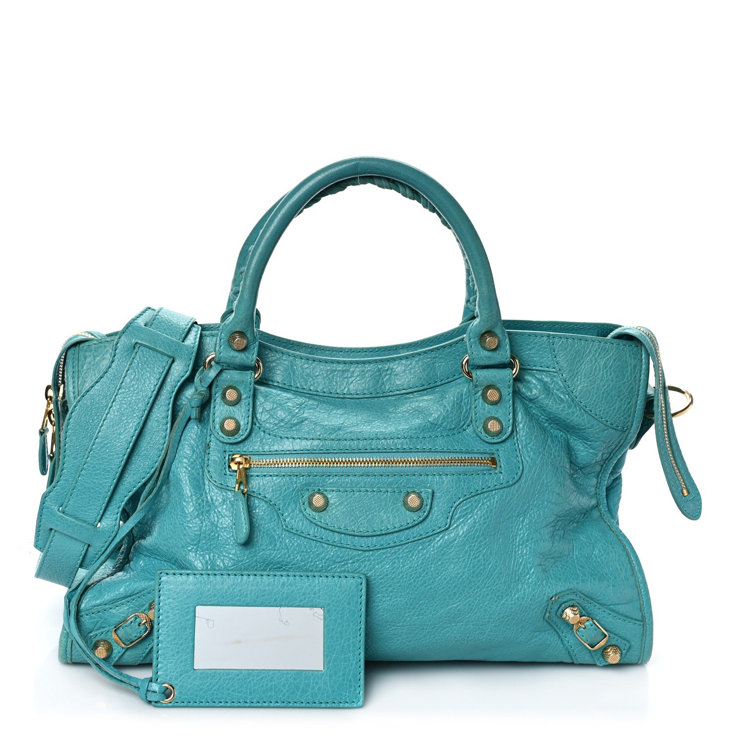 Balenciaga Agneau Giant 12 Gold Hardware City Bleu Tropical 1 of 11