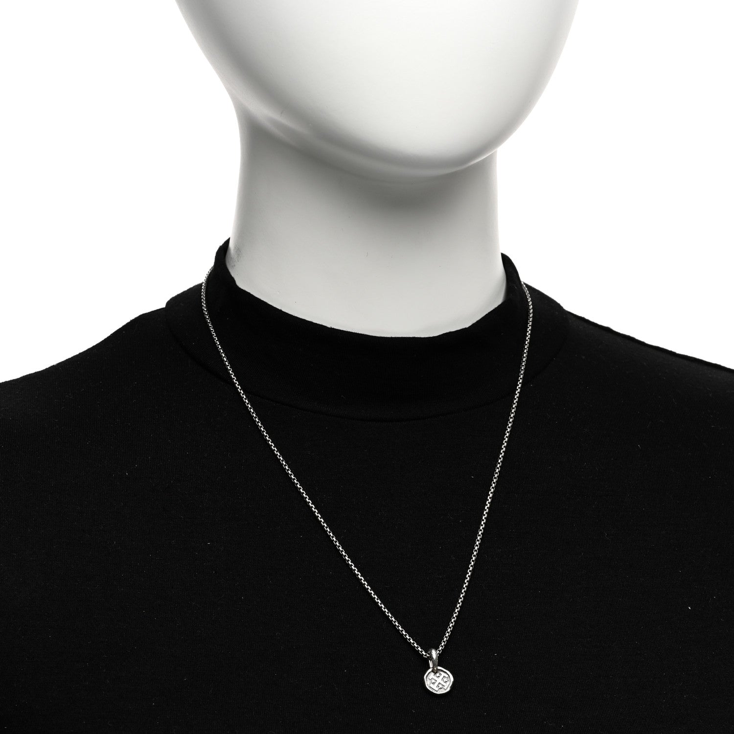 David Yurman Sterling Silver 14K Yellow Gold Shipwreck Coin Amulet Pendant Necklace 2 of 5
