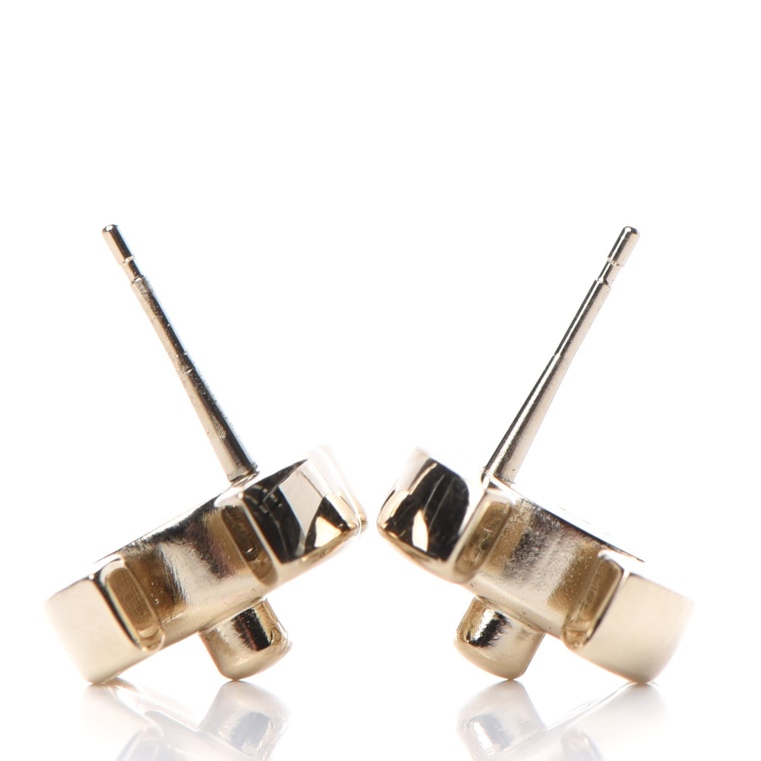 Chanel Metal CC Turnlock Earrings Gold 3 of 5