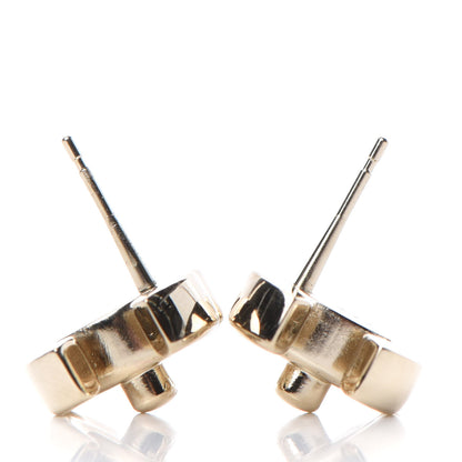 Chanel Metal CC Turnlock Earrings Gold 3 of 5