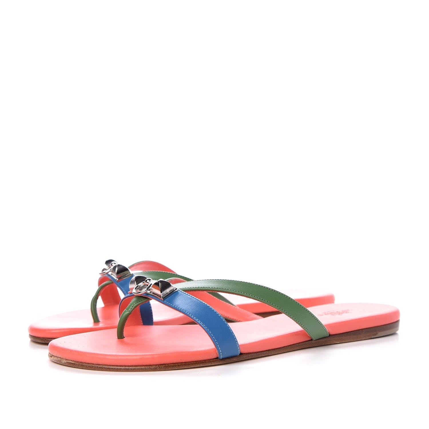 Hermes Nappa Calfskin Corfou Sandals 36 3 of 12