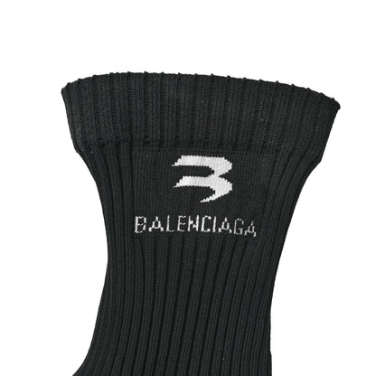 Balenciaga Calfskin Knit Sock Bootie 37 Black 7 of 7