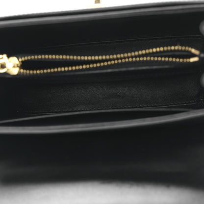 Celine Satinated Calfskin Mini 16 Top Handle Bag Black 5 of 10