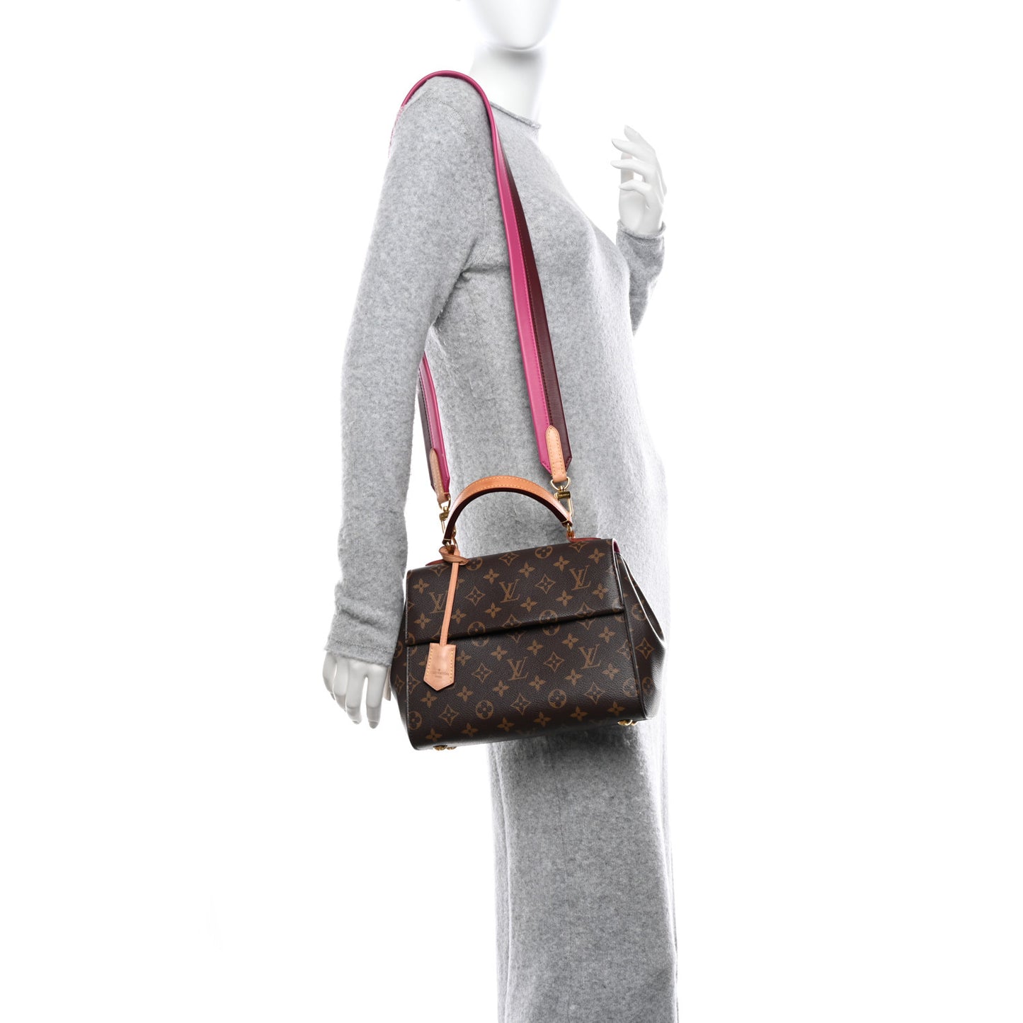 Monogram Cluny BB Bordeaux Fuchsia