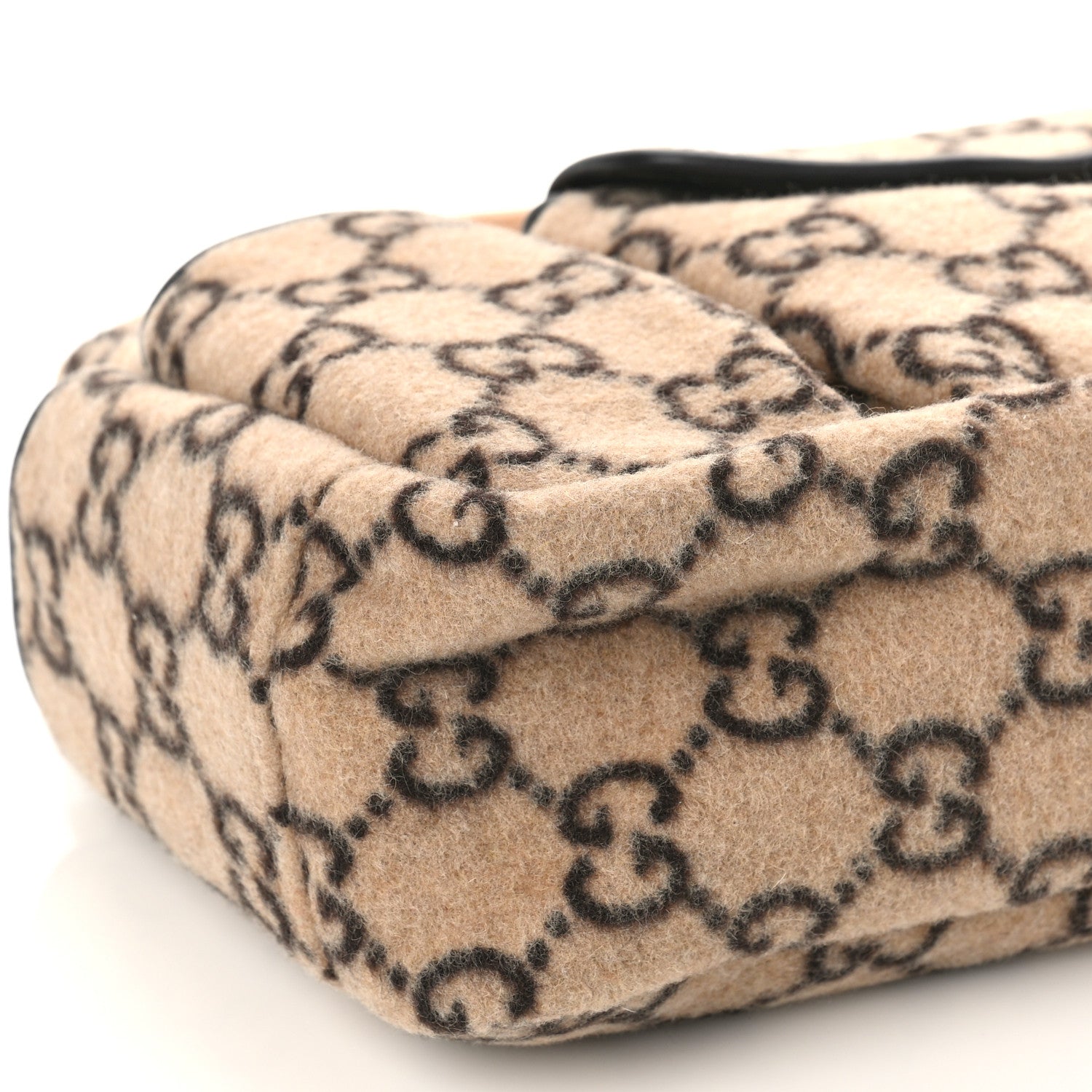 Gucci Covered Wool GG Monogram Childrens Tote Beige Ebony 8 of 10