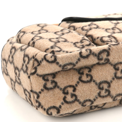 Gucci Covered Wool GG Monogram Childrens Tote Beige Ebony 8 of 10
