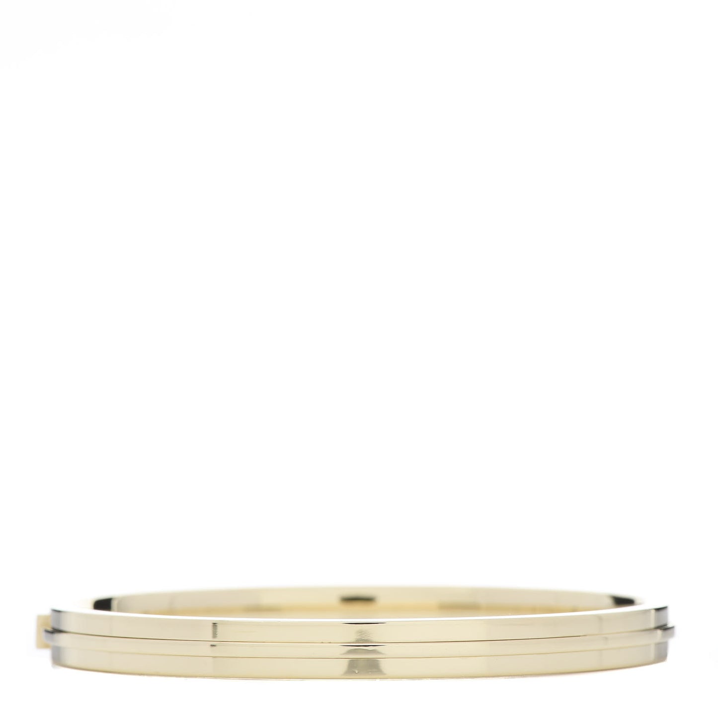 18K Yellow Gold Diamond T Hinged Bangle Bracelet