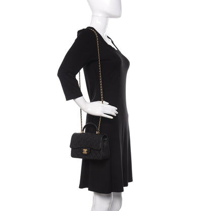 Chanel Caviar Quilted Mini Top Handle Rectangular Flap Black 2 of 11