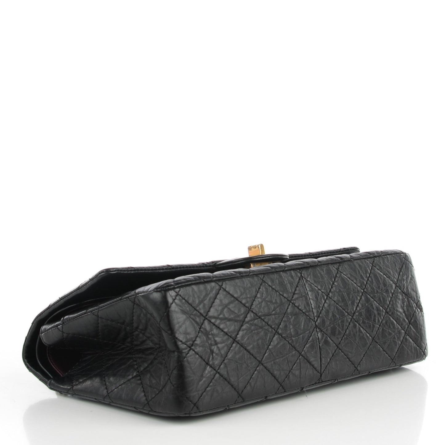 Aged Calfskin Quilted 2.55 Reissue 226 Flap Black