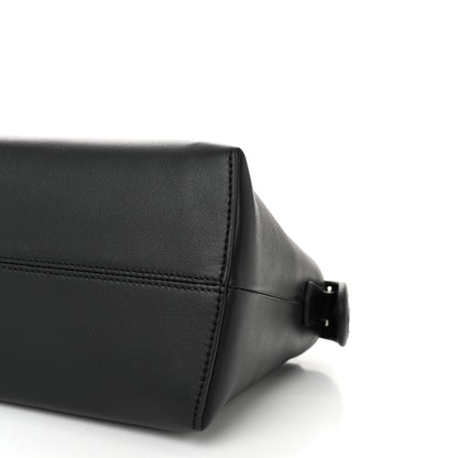 Fendi Vitello Dolce Bi-Color FF 1974 Embossed Medium By The Way Boston Bag Black Maya 10 of 11
