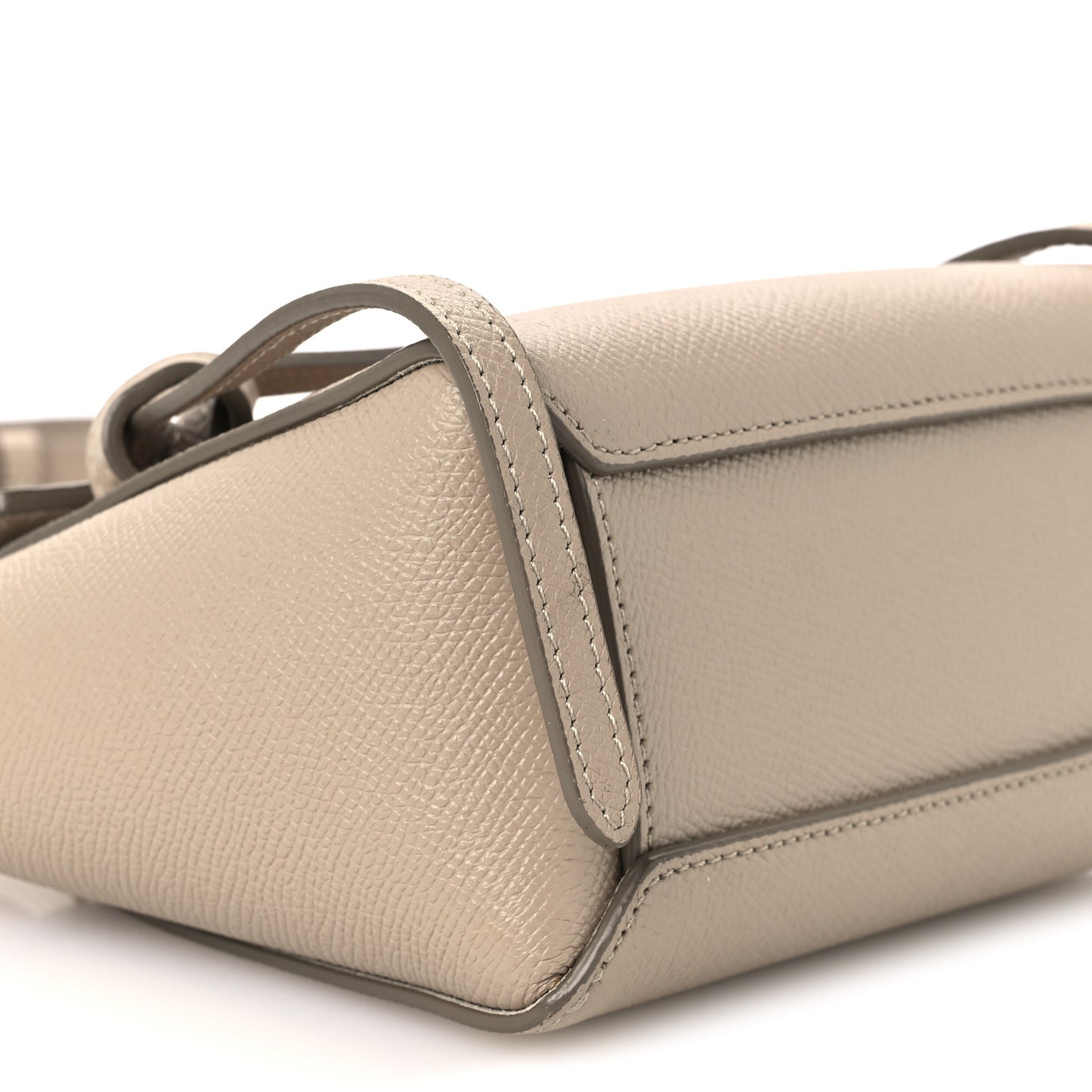 Grained Calfskin Pico Belt Bag Light Taupe