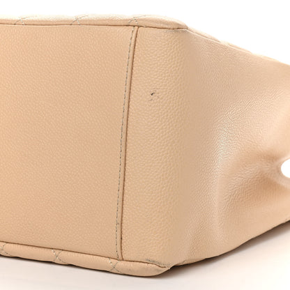 Chanel Caviar Quilted Grand Shopping Tote GST Beige Clair 10 of 12