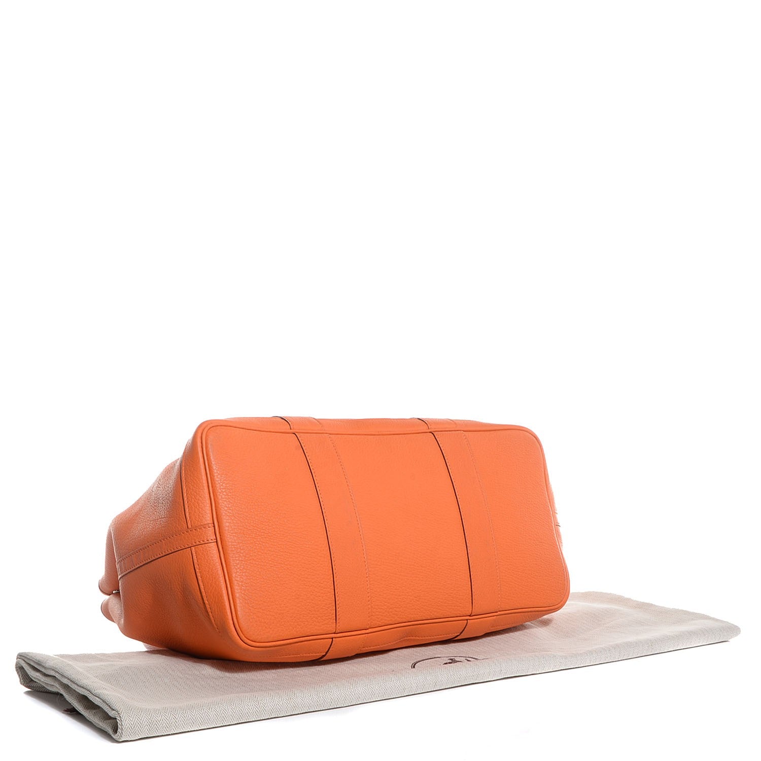 Hermes Veau Negonda Garden Party Tote MM 36 Orange 4 of 14
