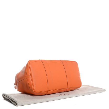 Hermes Veau Negonda Garden Party Tote MM 36 Orange 4 of 14