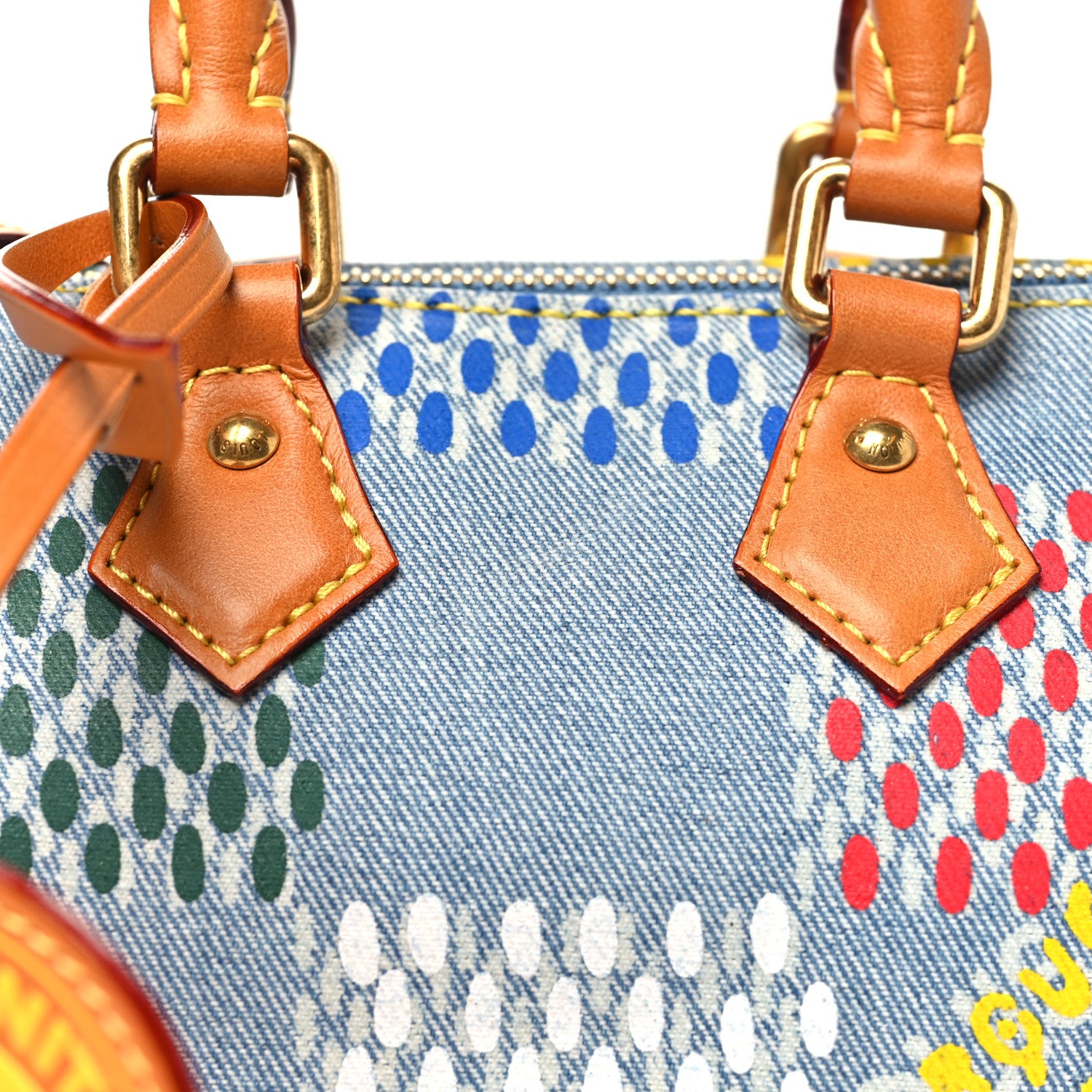 Louis Vuitton LV Vers Damier Denim Speedy Bandouliere 18 Multicolor 7 of 9
