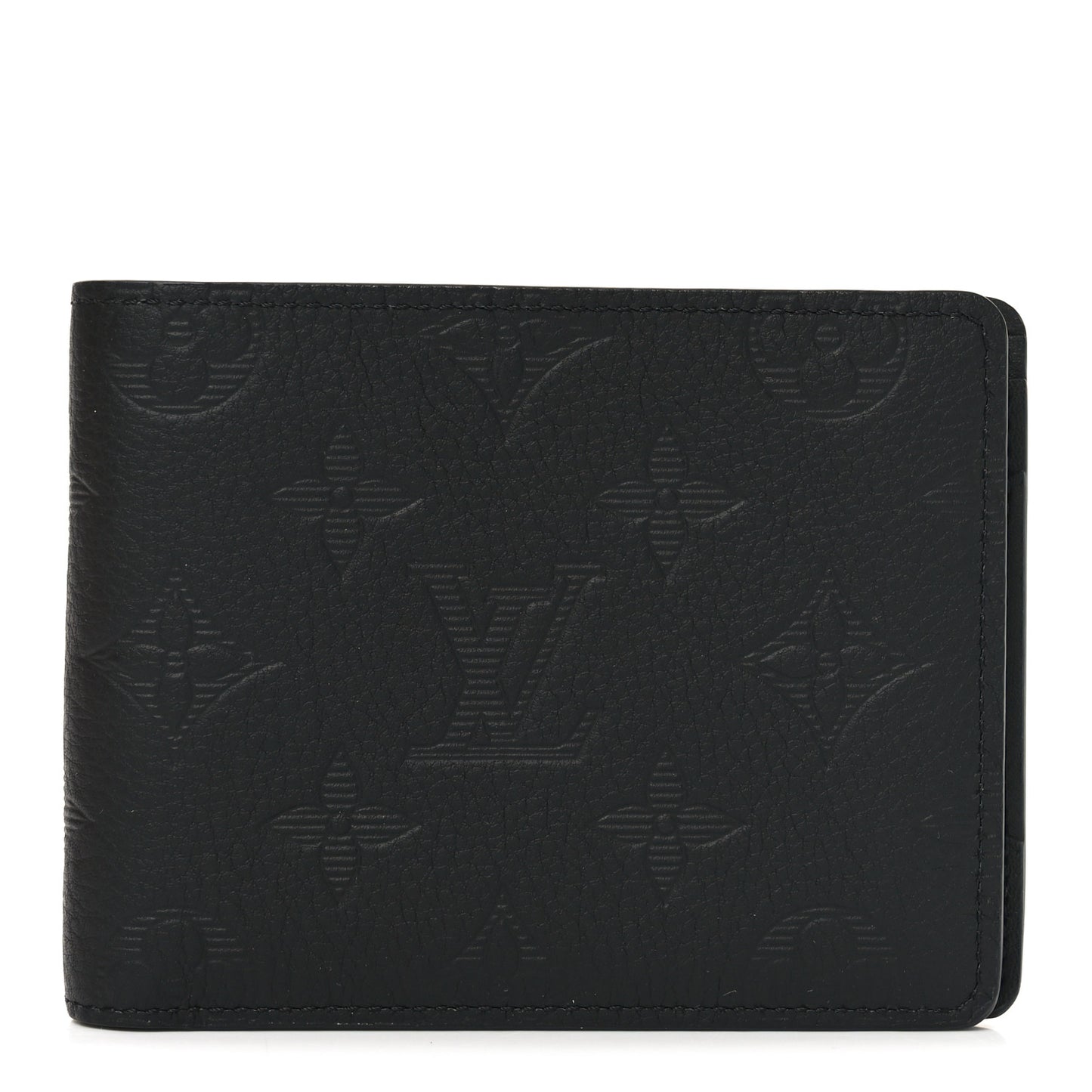 Calfskin Monogram Shadow Multiple Wallet Black