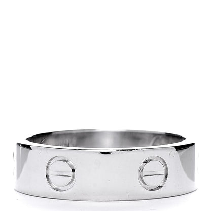 Cartier 18K White Gold 5.5mm LOVE Ring 58 8.25 3 of 4