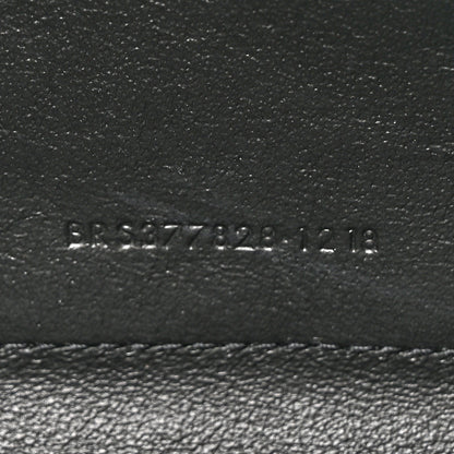 Saint Laurent Metallic Crackled Calfskin Matelasse Chevron Monogram Chain Wallet Gold 8 of 17