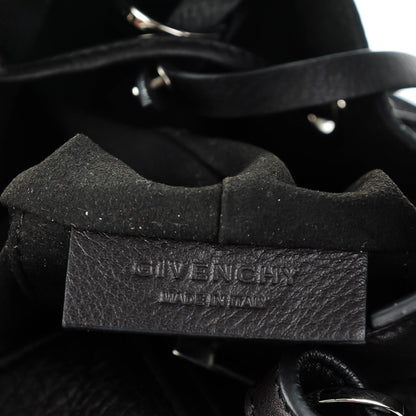 Givenchy Calfskin Small Lucrezia Drawstring Bucket Bag Black 6 of 9