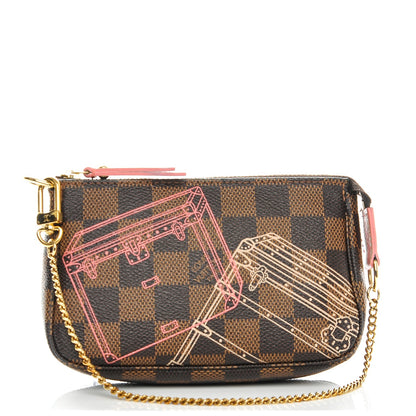 Louis Vuitton Damier Ebene 2014 Christmas Animation Mini Pochette Accessories 1 of 7