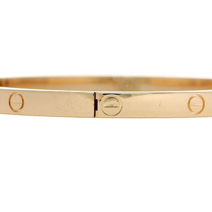 Cartier 18K Yellow Gold Small LOVE Bracelet 16 5 of 8