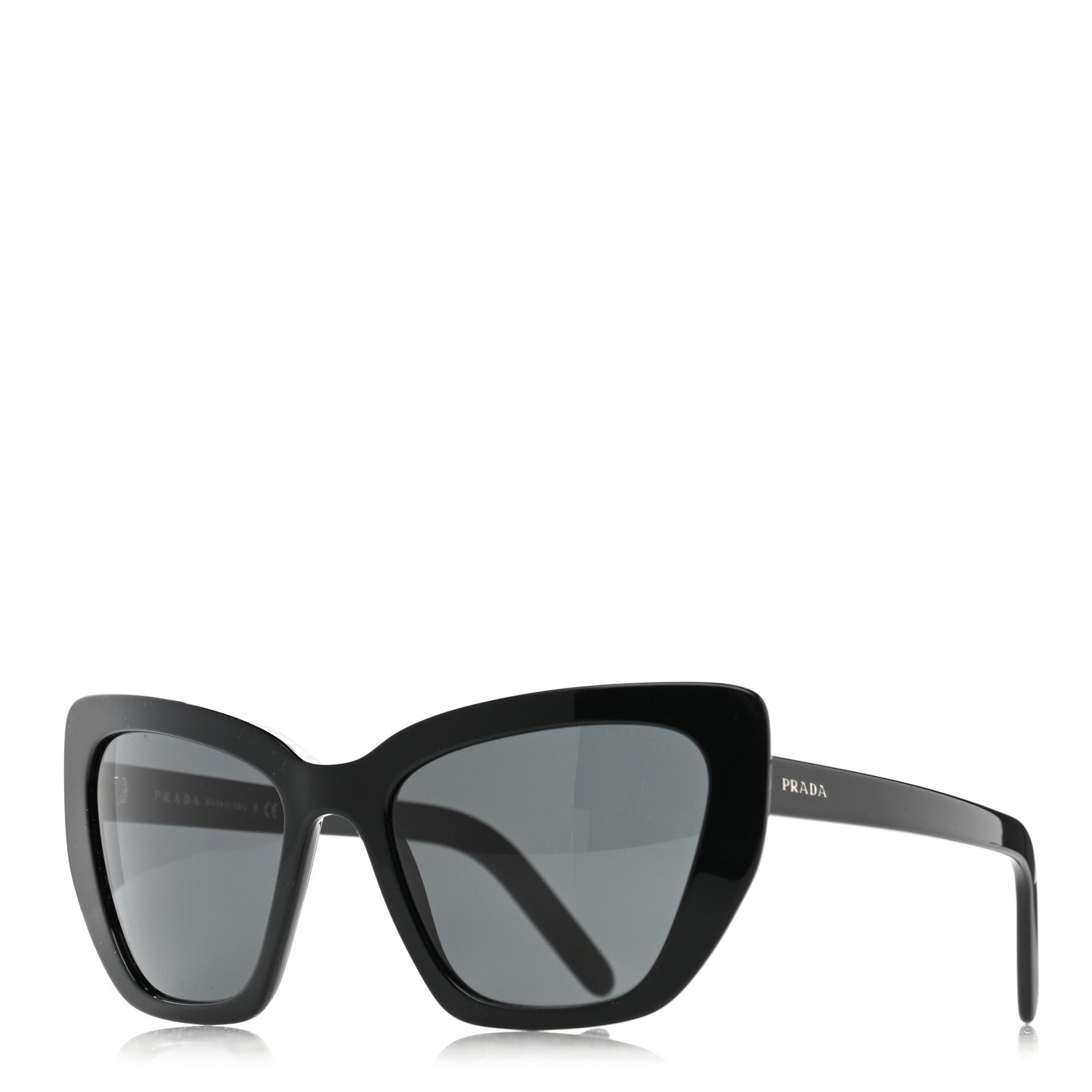 Prada Cat Eye Sunglasses SPR 08V Black 1 of 8