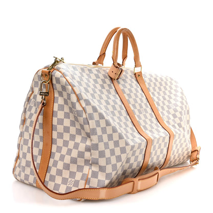 Louis Vuitton Damier Azur Keepall Bandouliere 55 2 of 10