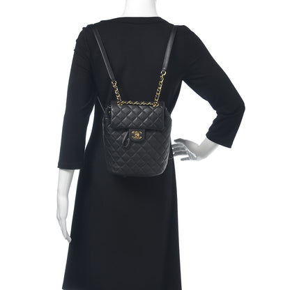 Chanel Calfskin Quilted Mini Urban Spirit Backpack Black 2 of 10